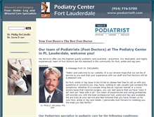 Tablet Screenshot of podiatristfl.com
